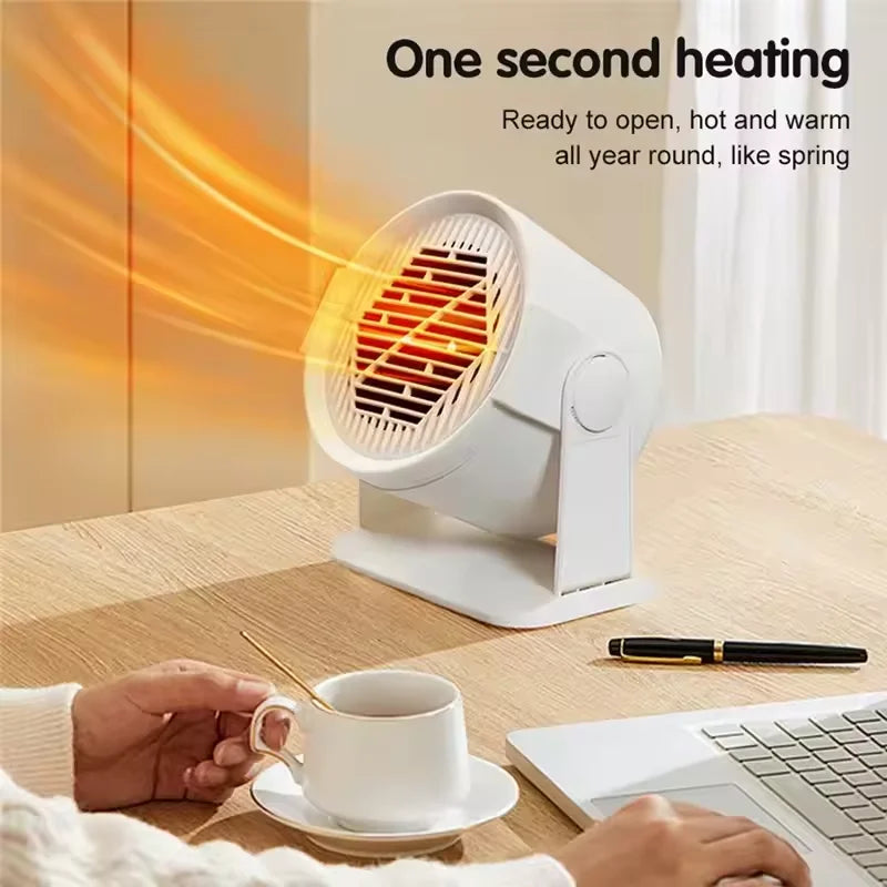 Mini-Elektroheizung, schnelles Aufheizen, Überhitzungsschutz, elektrische Heizung für Zuhause, Desktop, kleiner Warmlufterhitzer für den Innenbereich, Büro