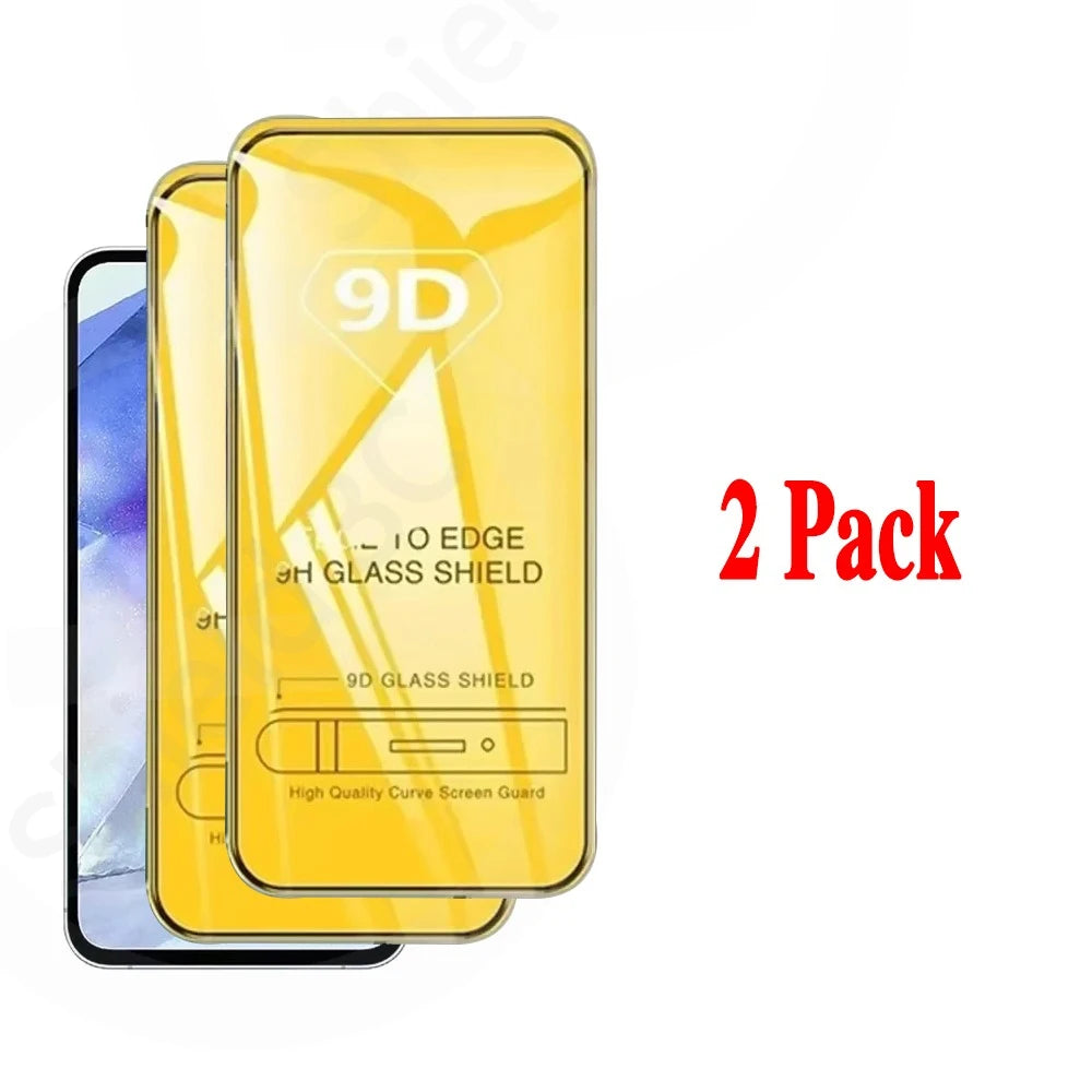 1-5PCS 9D Schutzglas für Samsung A57 A56 A55 A54 A37 A36 A35 A17 A16 A15 A53 A52 A35 A14 A13 Kratzfester Displayschutz