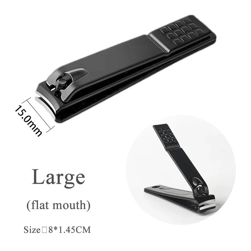 1/3 Stück Schwarze Nagelknipser aus Edelstahl, Nagelschere für dicke Nägel, Zange für Zehennägel und Fingernägel, Professioneller Maniküre-Trimmer