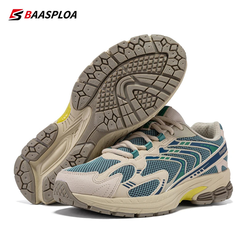 Bassploa Männer Laufschuhe Casual Sneakers Mesh atmungsaktive Sportschuhe für Männer Tenis leichte Walking Sneakers rutsch fest