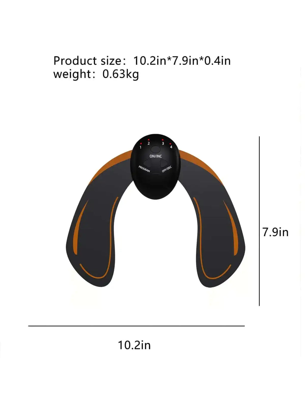 2026 EMS Hüftmuskel-Stimulator Fitness Gewichtheben Hüft-, Bauch-, Arm- und Beintrainer Massage Batteriebetriebene Version