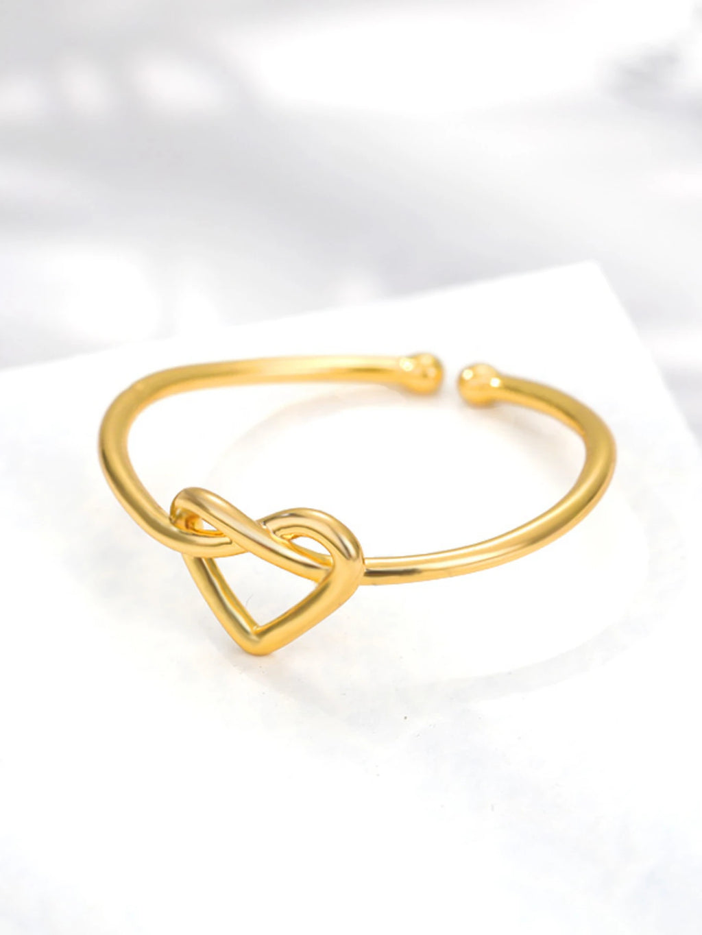 Einfache Edelstahl Herz Ringe Für Frauen Mädchen Öffnung Gold Farbe Finger Ring Hochzeit Engagement Weibliche Schmuck Party Geschenk