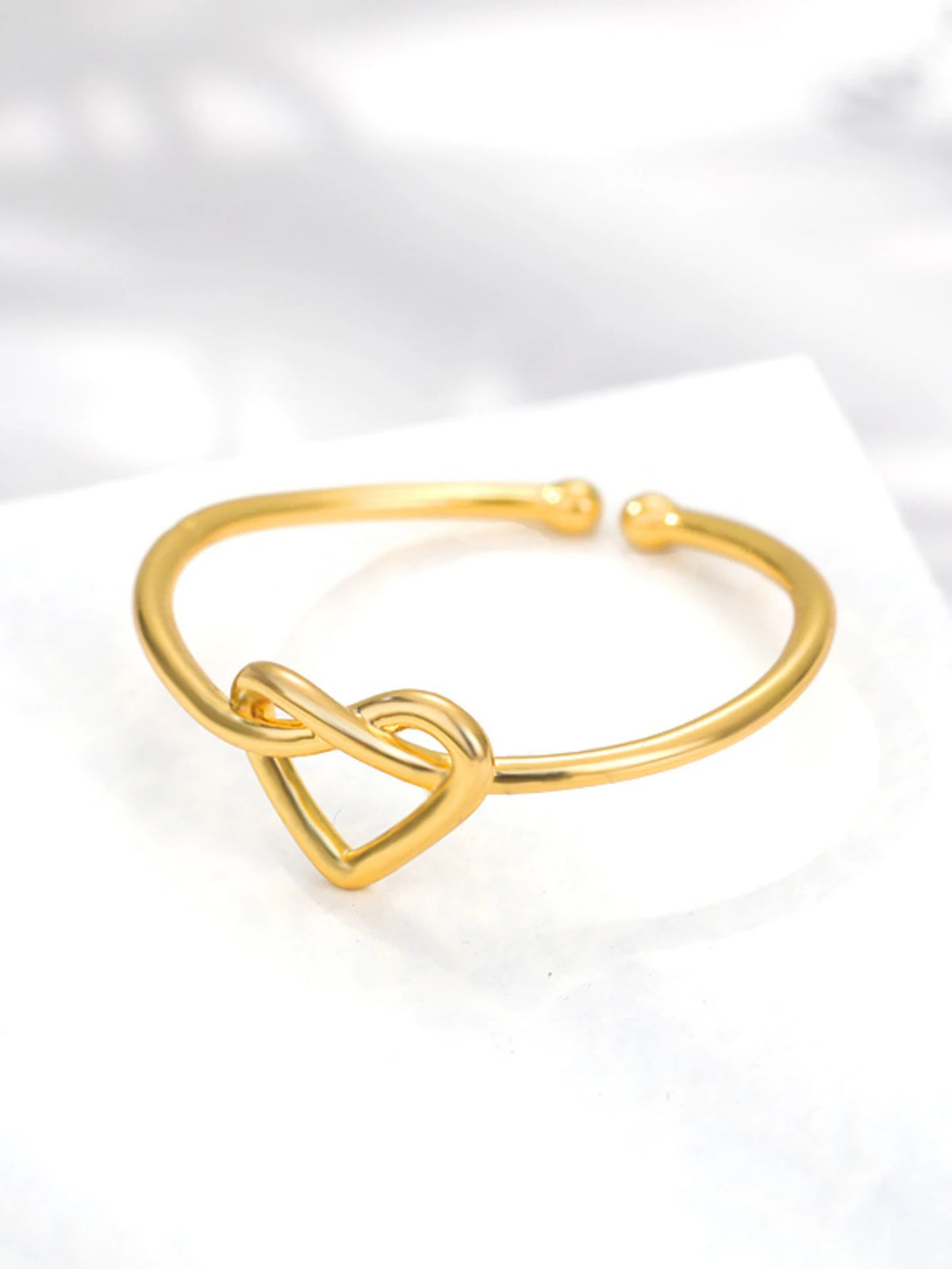 Einfache Edelstahl Herz Ringe Für Frauen Mädchen Öffnung Gold Farbe Finger Ring Hochzeit Engagement Weibliche Schmuck Party Geschenk