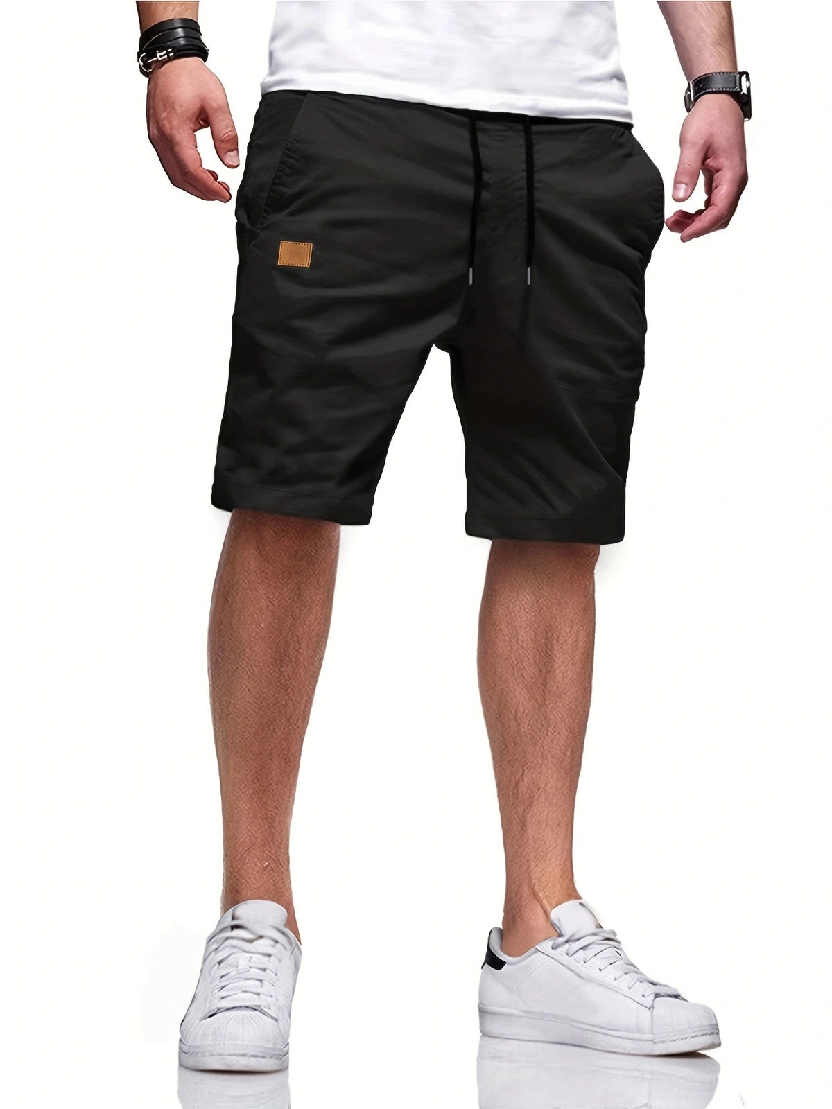 Neue Sommer-Herren-Freizeitshorts, Bermuda-Shorts, Fitness-Jogging-Shorts, Vintage-Cargoshorts mit elastischer Taille