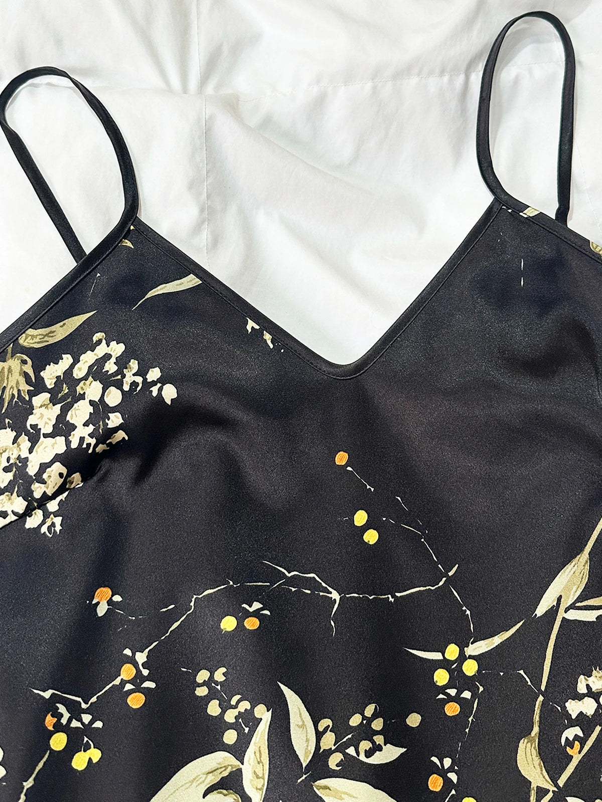 Damen-Pyjama-Set mit Vintage-Blumendruck, zweiteilig, Rüschen-Design, Loungewear, Homewear