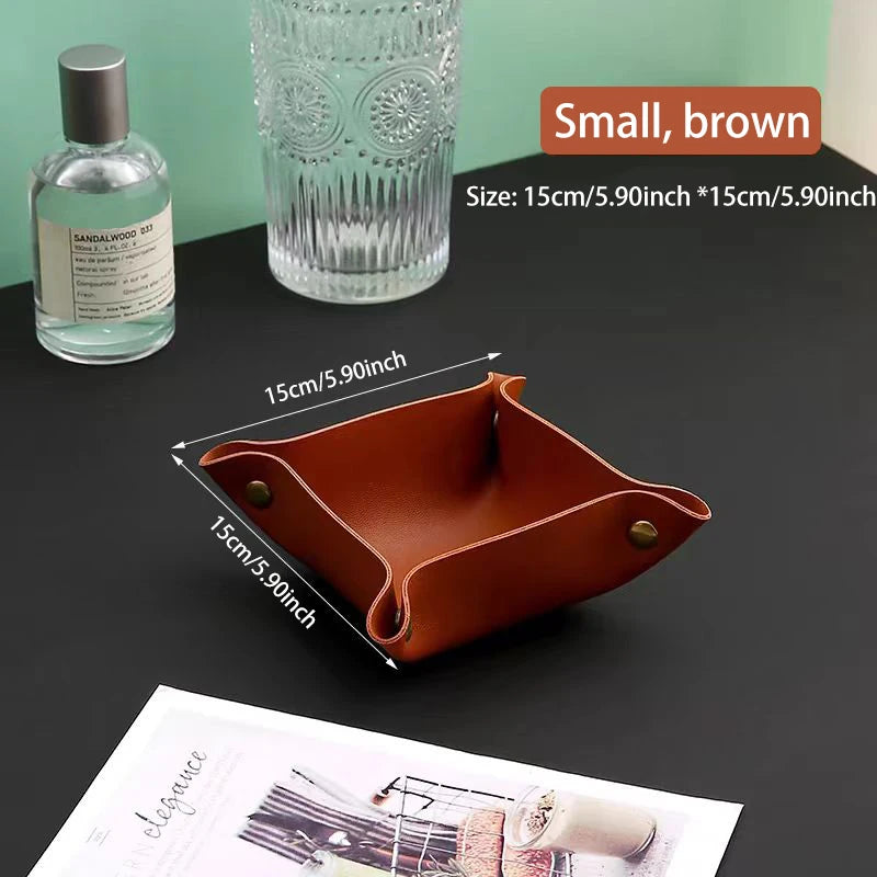 Wohnzimmer Eingang Schlüssel Aufbewahrungsbox Leder Desktop Kosmetik Aufbewahrungsbox Diverse europäische Tablett Aufbewahrungsbox