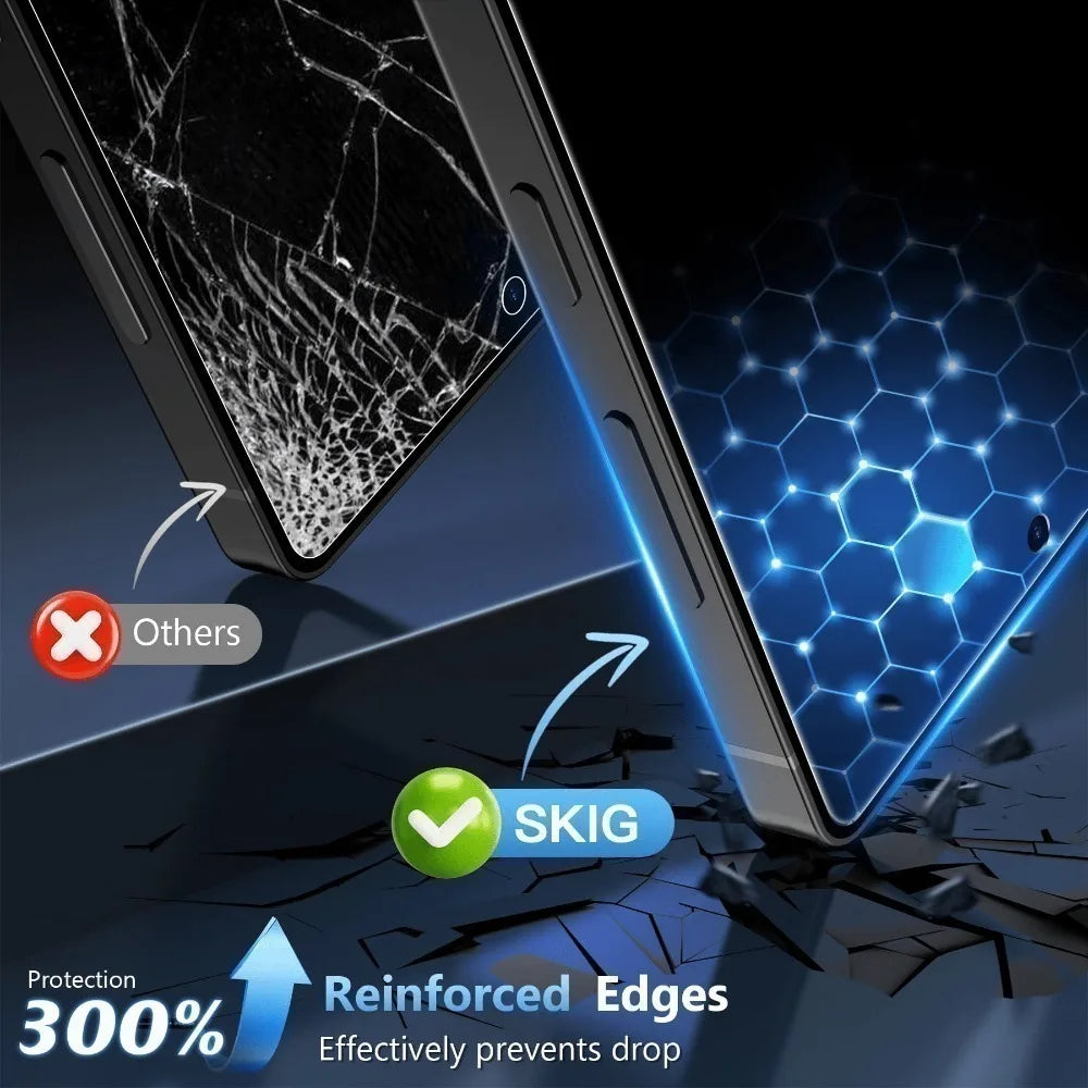 2 Stück Sichtschutz-Vollbildschutzfolie für Samsung Galaxy A07/A15/A16/A17/A25/A26/A35, gehärtetes Glas für Samsung A36/A37/A55/A56/A57
