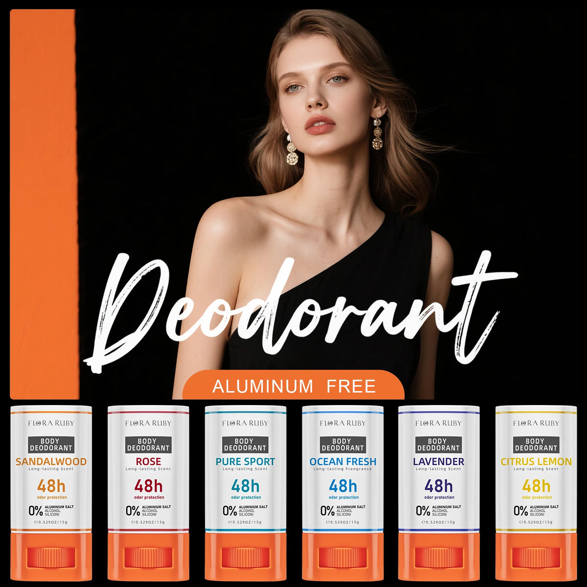Antitranspirant-Deodorant für Männer und Frauen, 48-Stunden-Geruchskontrolle, frischer Duft, Sport-Körpergeruchsentferner, Reisegröße, Großpackung 15g
