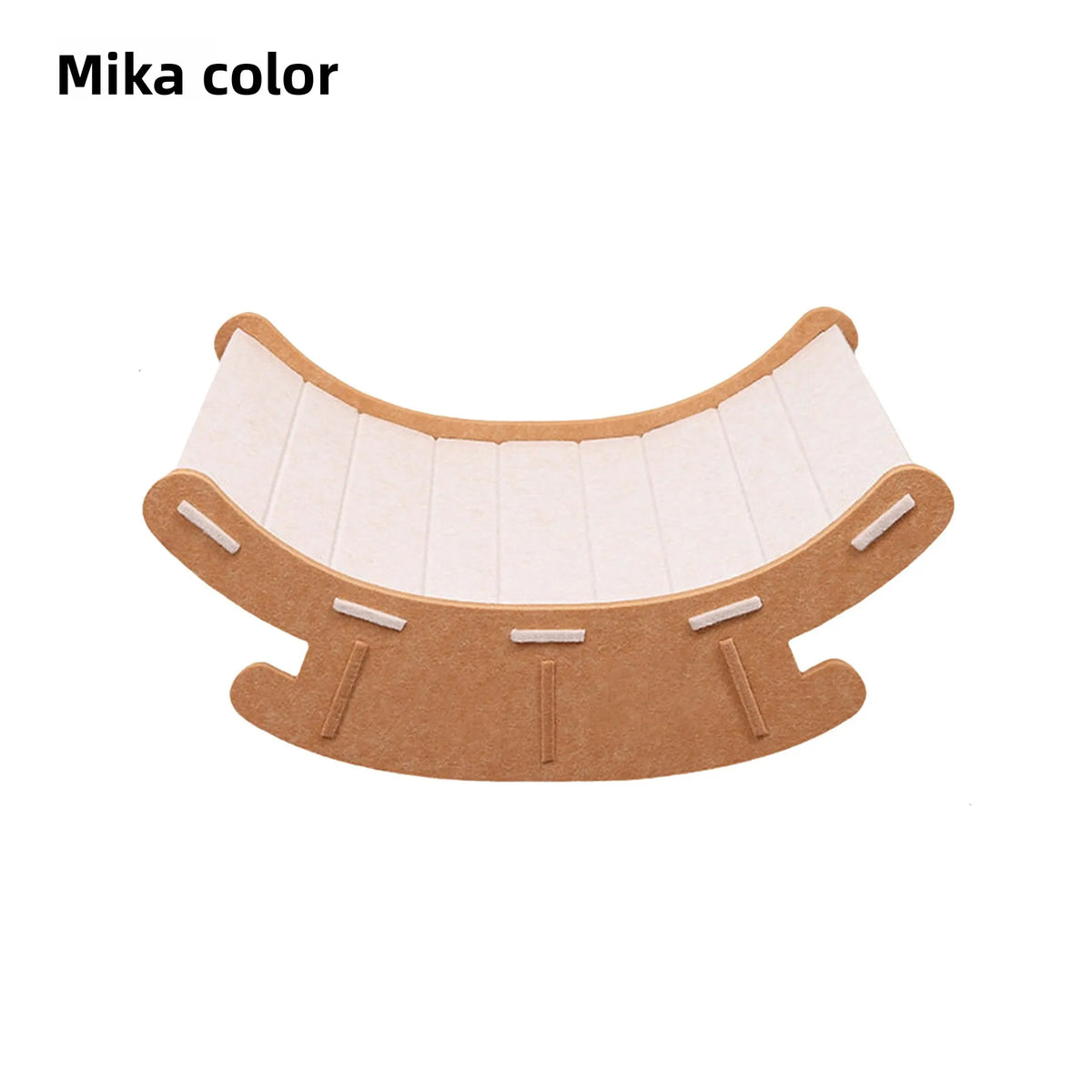 Gebogenes Katzen-Kratzsofa aus Wellpappe, Kratzmatte & Ruheplatz für Hauskatzen und Kleintiere, Kratzbrett