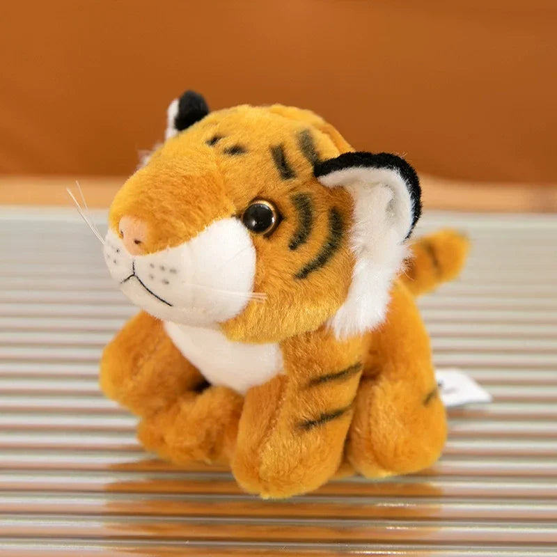 Niedliche Tier-Plüsch-Schlüsselanhänger, gefüllter Panda, kleiner Tiger, Schlüsselanhänger, Anhänger, Simulation, Tiger, Puppe, Plüschtier, Geschenke