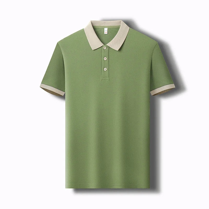 Herren Einfarbig Casual Fashion Kurzarm POLO Shirt Sommer Bequemes Top
