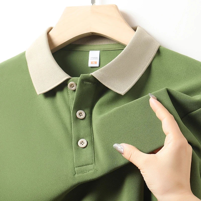 Herren Einfarbig Casual Fashion Kurzarm POLO Shirt Sommer Bequemes Top