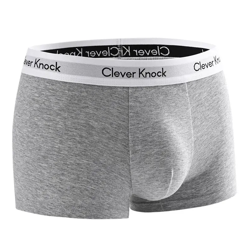 1 Stücke Boxershorts männer Unterwäsche Sexy Höschen Baumwolle Solide Mann Unterhose Männliche Boxer Homme U Konvexen Dessous Kostenloser Versand