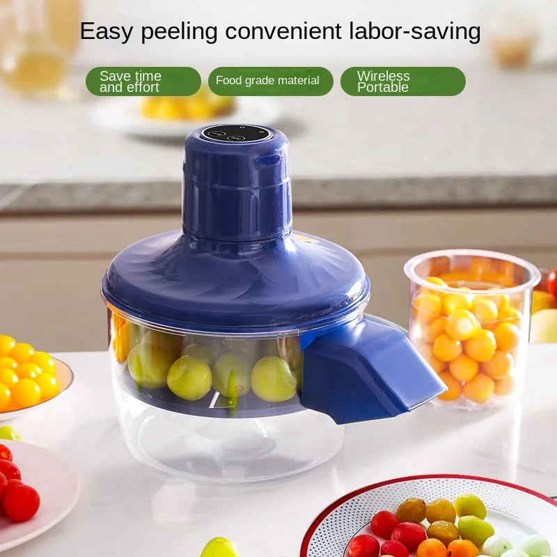 Elektrische Obst Schäler Wiederaufladbare Schälmaschine Tragbare Trauben/tomaat/Knoblauch Schäler Obst Schälmesser Werkzeuge