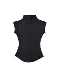 Frauen Sommer Sexy Rollkragen Ärmellose T-Shirts Tops Solide Slim Fit Pullover Casual Tees Shirts Weibliche Streetwear Grundlagen Tees