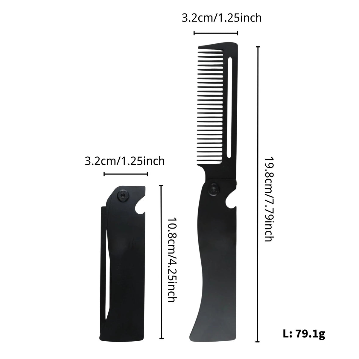 Neue Type1/2PCS Tragbare Stahl Kämme Falten Tasche Bart Kämme Für Männer Öl Kopf Haar Styling Kamm Salon barber Werkzeuge Für Haarschnitt