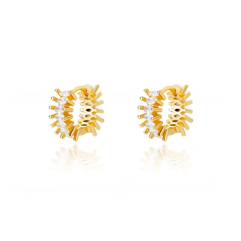 Klassische Imitation Perle Edelstahl Durchbohrte Ohrringe für Frauen Vergoldet Blatt Zirkonia Schmuck Retro Schmuck Kostenloser Versand