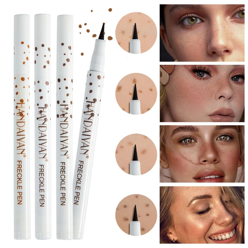 1 Stück Natürlicher Sommersprossen-Stift Schnell Trocknend Wasserfest Lebensechte Künstliche Sommersprossen Langanhaltend Nicht-verblassend Punktmarker-Stift Damen Make-up Kosmetik