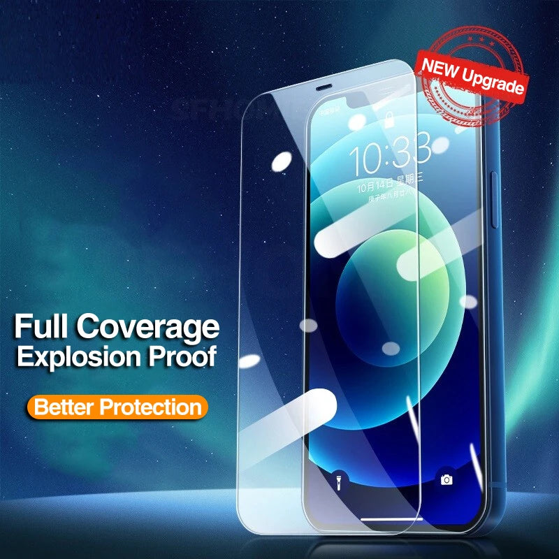4 Stück gehärtetes Glas für iPhone 15 14 13 12 11 Pro max x xs xr xs max 14 15 plus Displays chutz folie für iPhone 14 15 Pro Max Glas
