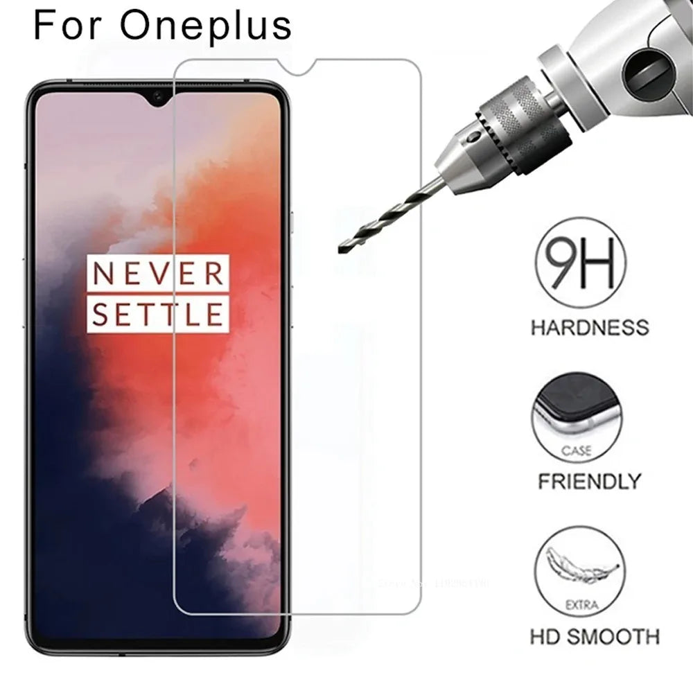 2 Stück gehärtetes Glas für oneplus 6 6t 7 7t 8 pro Telefon Displays chutz folie für oneplus z Schutz folie das Glas Smartphone