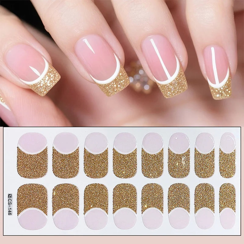 16 Tipps weinrote Nagelaufkleber, langlebig, einfarbig, volle Nagelfolien, selbstklebender Slider, Nagelkunst, DIY-Aufkleber, Maniküre-Dekor