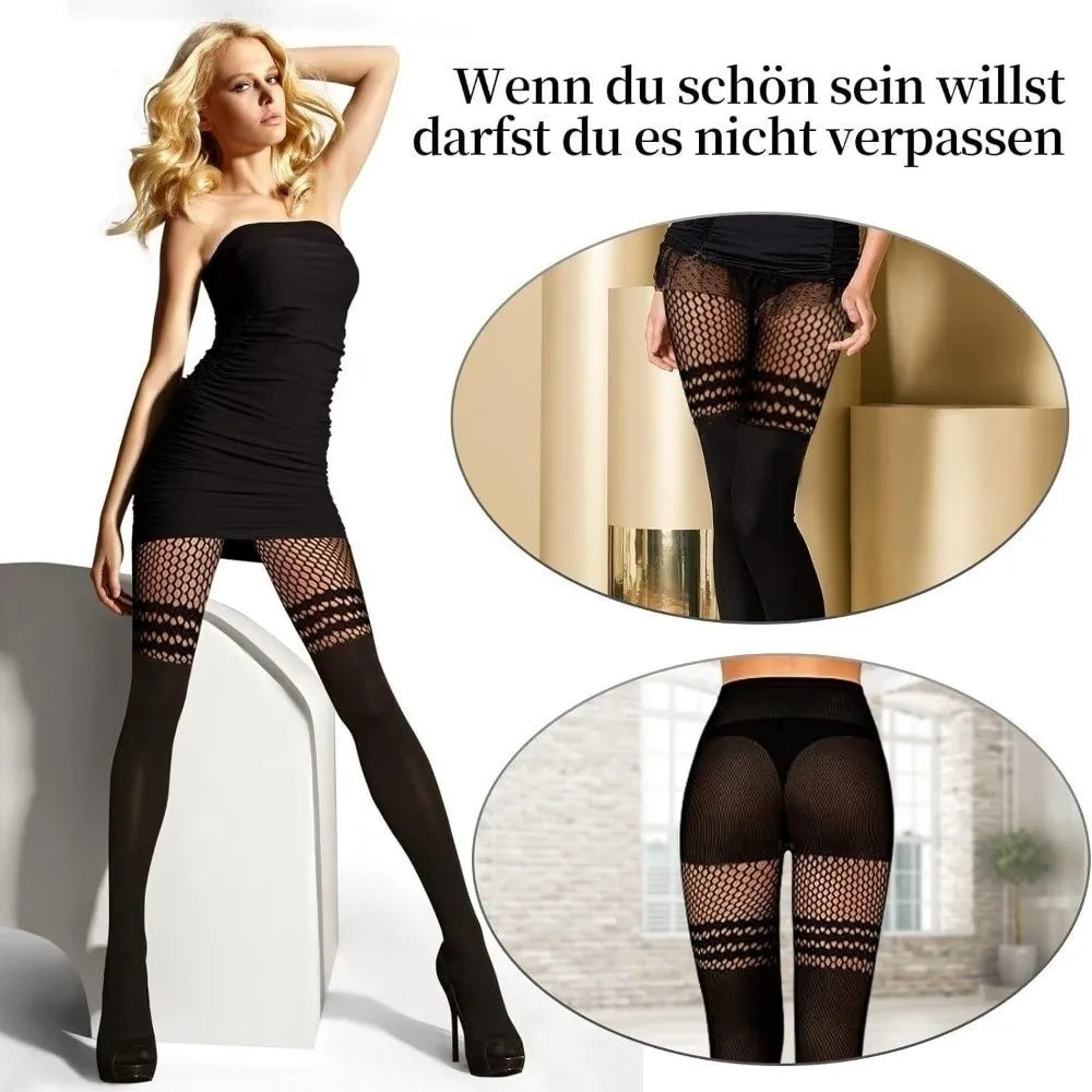 Neue Gothic-Style Netzstrümpfe Sexy Strumpfhosen Stricksocken Overknee-Strümpfe