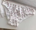 Süßes japanisches Lolita-BH-Set mit Kirsch-Erdbeer-Druck, kabellos, nicht gepolstert, Bralette, Anti-Durchhängen, Komfort, Körbchengröße AB, MOYISU 32–38 Sexy
