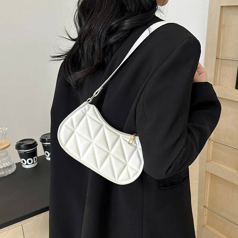 Retro Casual Frauen Totes Schulter Taschen Mini Mode Weibliche Unterarm Einkaufstasche Weibliche Leder Einfarbig Handtasche für Frauen