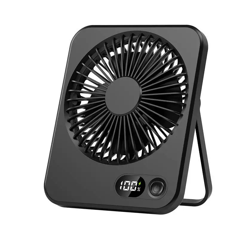 Faltbarer 5-Gang-Ventilator, ultradünn, geräuscharm, starker Wind, tragbar, USB-wiederaufladbar, für Schreibtisch, Wand, Deckenmontage, Kühlung, für den täglichen Gebrauch zu Hause ﻿