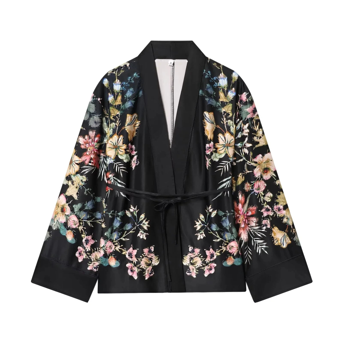 KONDALA Lässig-Schicke Damen-Print-Anzüge mit V-Ausschnitt, Langarm, Schnürung, Lockerer Blazer und Weite Hose – Neue Mode 2026 für Damen – Urlaubs-Sets