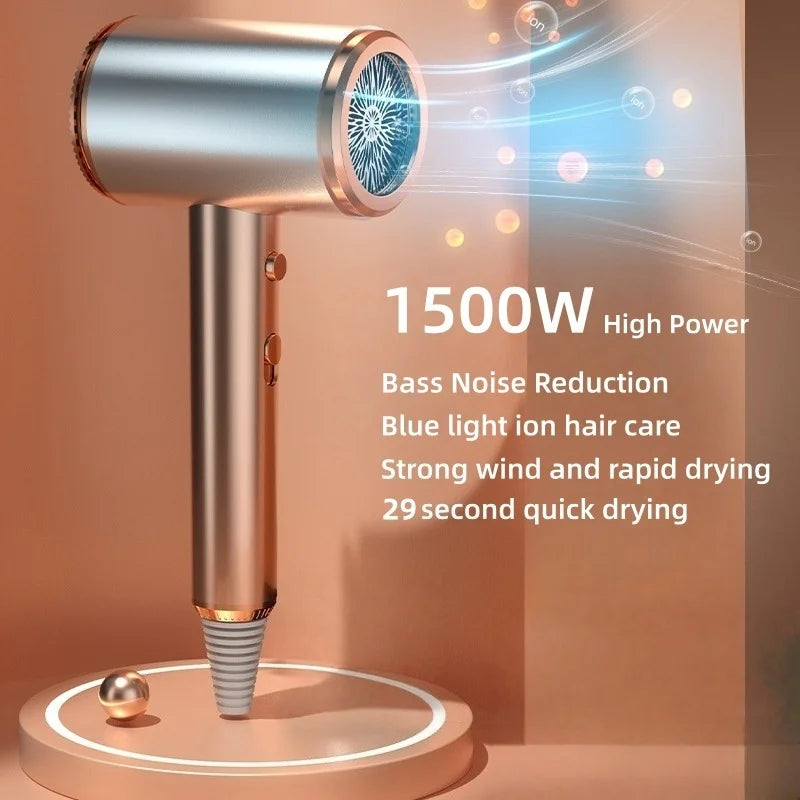 Neuer Schnelltrocknender Haartrockner mit Geringer Strahlung Negative Ionen Ultra-Leise Schwarze Technologie Haarpflege Haartrockner Geschenkbox-Verpackung