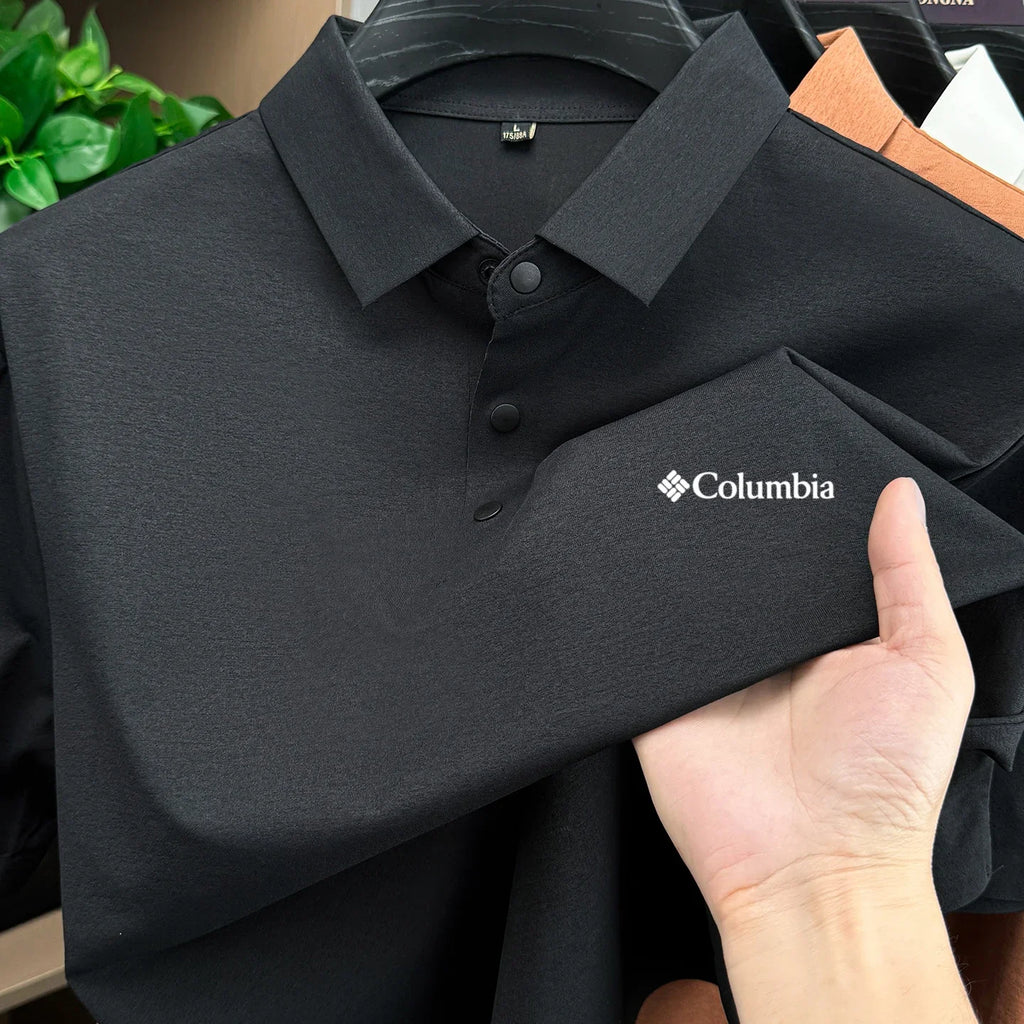 2026 Sommer Neu Herren Kurzarm-Polohemd Premium Klassisch mit Buchstabenstickerei Atmungsaktives Freizeit-Kragenoberteil
