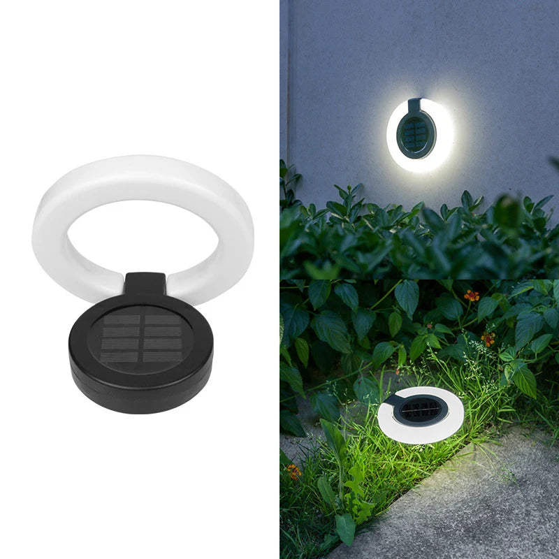 1/4PCS Solarleuchten für den Außenbereich, wasserdichtes Atmosphärenlicht, vergrabene Außenlampen, Wandbeleuchtung, Rasenlampe, für Balkon-Gartendekoration