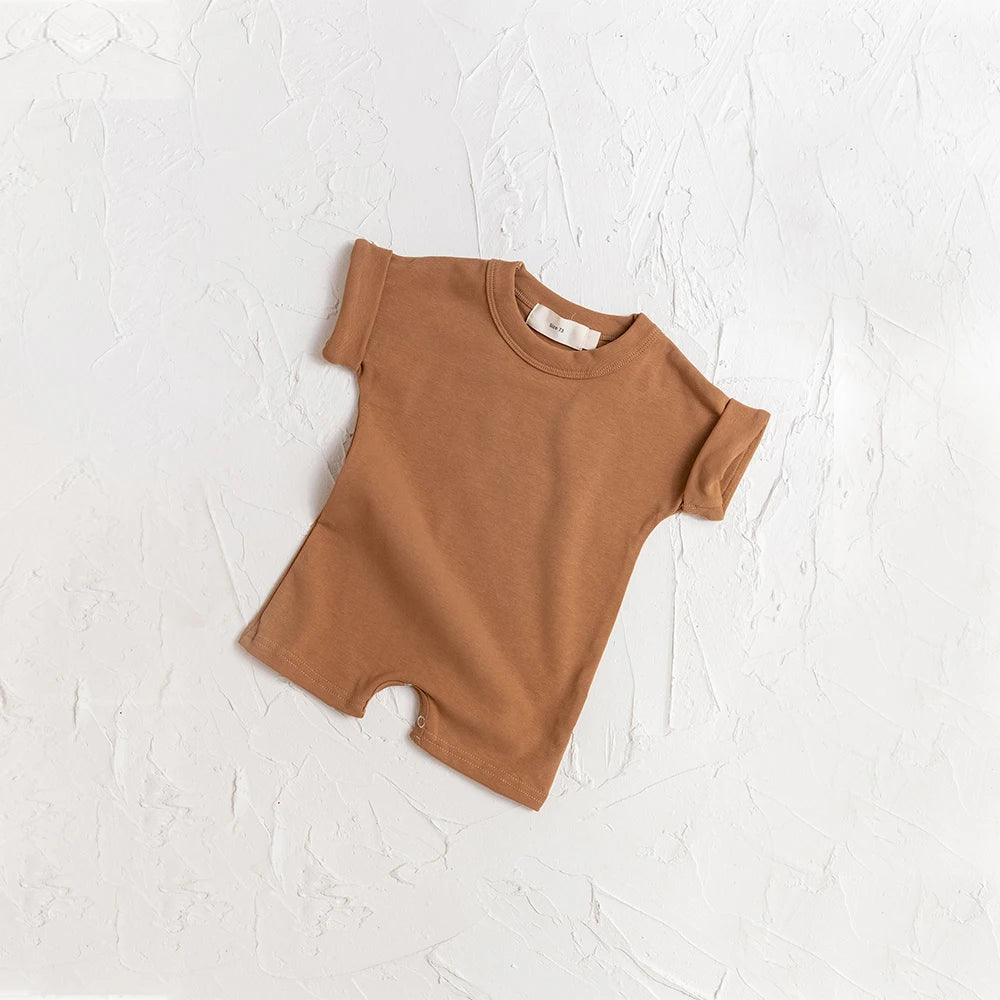 Sommer Baby Casual Kleidung Set Kinder Weiche Einfarbig Casual Kurzarm T Shirt + Shorts Kinder Mädchen Jungen Outfits mädchen Kleidung