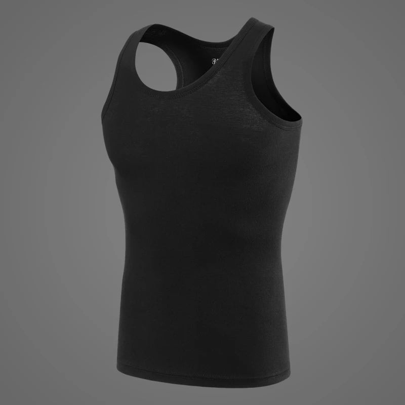3/1 Stück Herren-Weste aus reiner Baumwolle, Fitness-Trainingsjacke, vier Jahreszeiten, einfarbig, eng, ärmellos, T-Shirt, Teenager, lässig, Witz