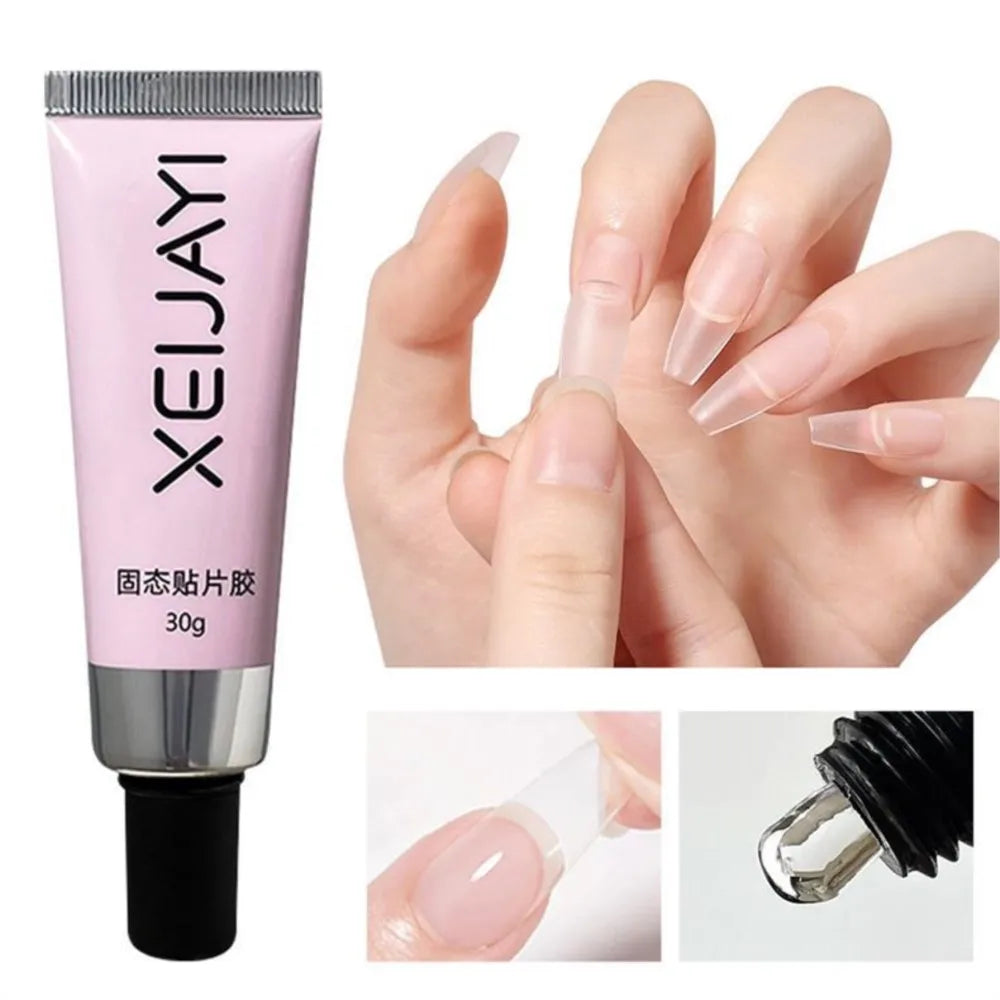 30 g Nagelkleber für Acrylspitzen/Press On Nails Kleber Super Bond Gel Nail Art Kleber Langlebiger Kleber Falsche Nägel Verlängerung