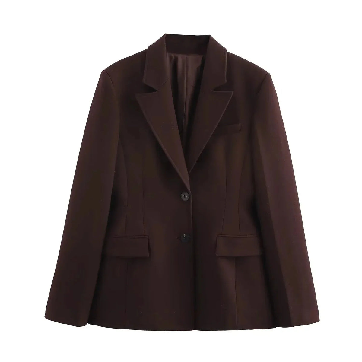 KONDALA Chic Casual Solide Frauen Anzug Taschen Taste Blazer Gerade Lose Hosen Zipper Rock Neue Mode 2025, Herbst Winter Sets