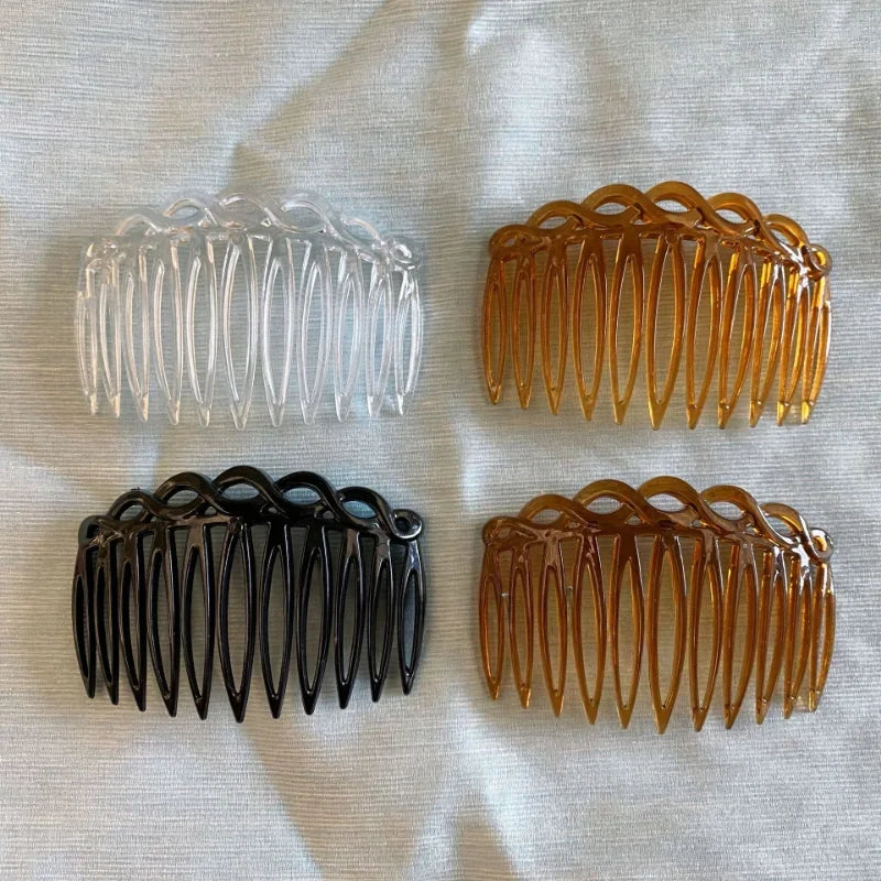 3-Farben-französischer Haarkamm, gerade Clips, Klaue für Frauen, Vintage-Weberei, Haarnadeln für Braut, Hochzeit, Haarschmuck, Haarspangen