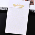 Vergoldete Stern und Mond Bronzing Nail Art Aufkleber hochwertige 3D Gold/Silber selbst klebende Slider DIY Nagel Aufkleber Dekoration 8*10cm