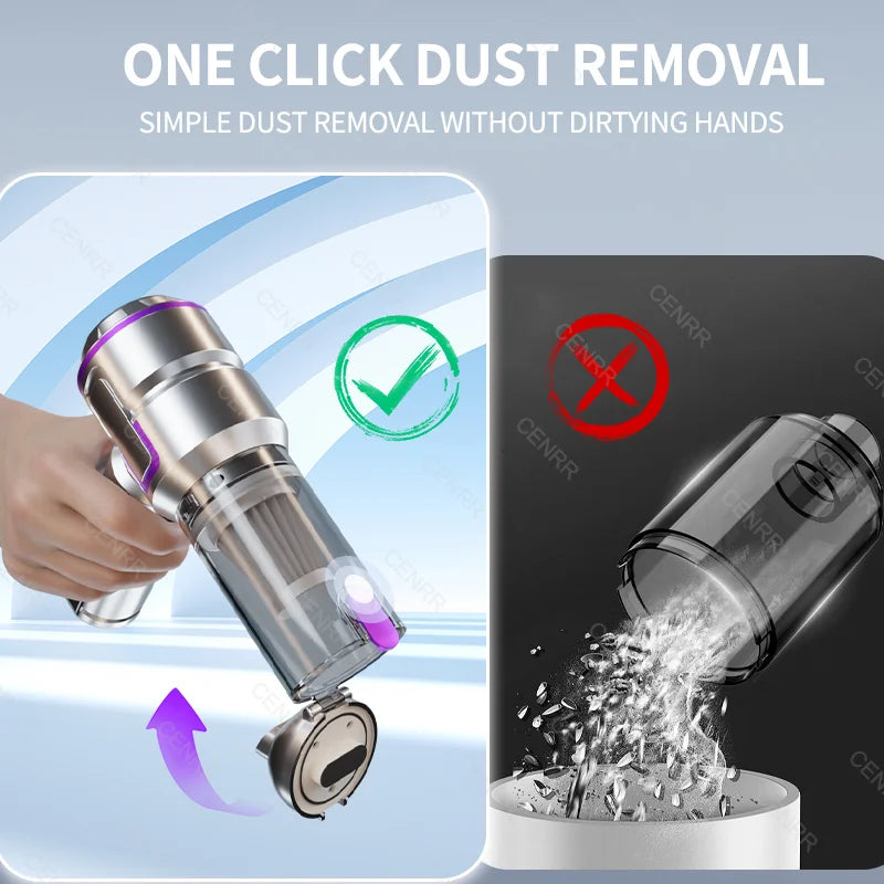 NEUE Auto Staubsauger 998000PA Mini Cordless Leistungsstarke Tragbare Auto Staubsauger für Hause Handheld Gebläse Auto Reiniger