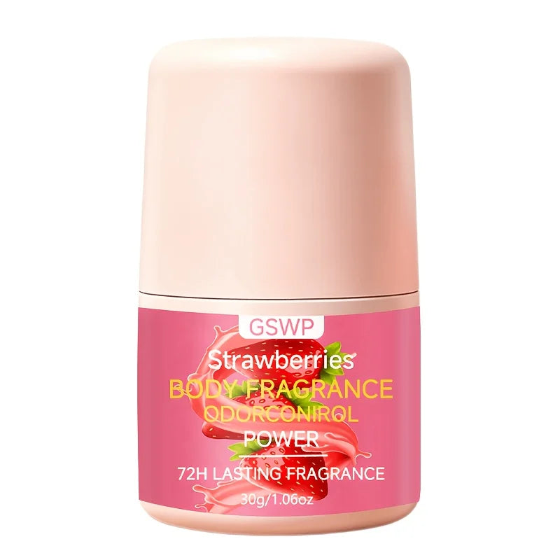GSWP Erdbeer-Deodorant, Langanhaltender Duft, Hält Achseln Trocken & Frisch und Kontrolliert Gerüche 30g/60g