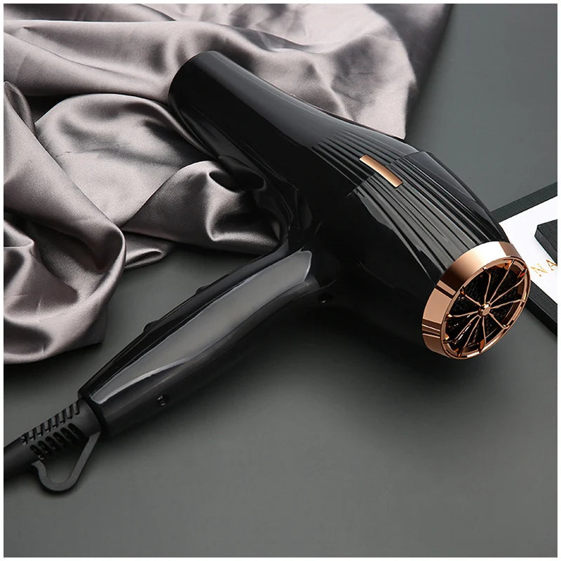 220V Haartrockner Professioneller 2200W Leistungsstarker Föhn mit Bürste für Friseure und Salons