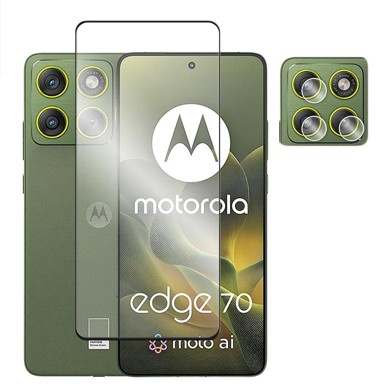 6in1 Für Motorola Rand 70 Glas Für Moto Rand 70 Gehärtetem Glas 2,5 D Volle Abdeckung Kleber Screen Protector Für motorola Rand 70 Film