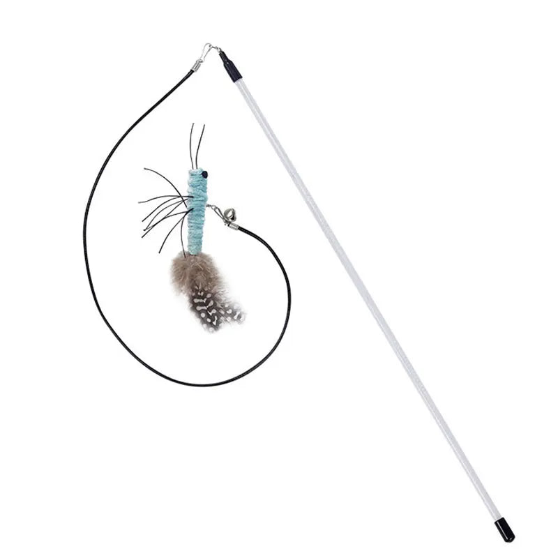 Dr.DC Taquin Chatholdtton tête mit O. Sans Filholdtton Libellule Plume Chat Fournitures Interaktive Amusing Chat Jouet Accessoires