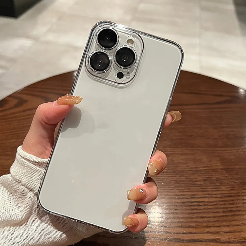 Transparente Hülle für iPhone 17 16 15 14 11 12 13 Pro Max 7 8 15 16 Plus X XR XS Max Air SE 2020 2022 iPhone11 Stoßfeste Schutzhülle Funda