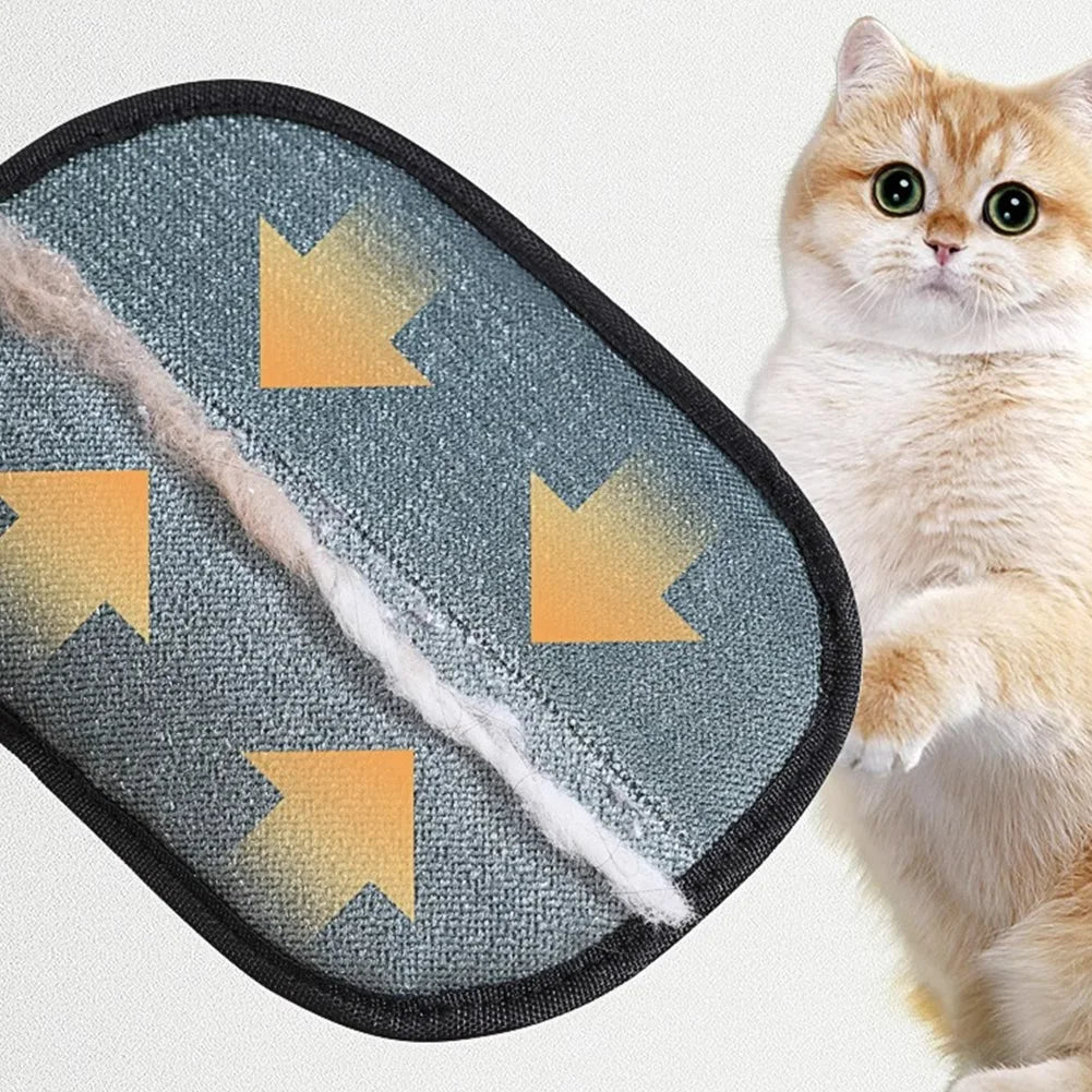 Tierhaar-Entferner-Handschuhe Doppelseitiger Tierfell-Entfernungs-Handschuh Wiederverwendbare Enthaarungsbürste für die Reinigung
