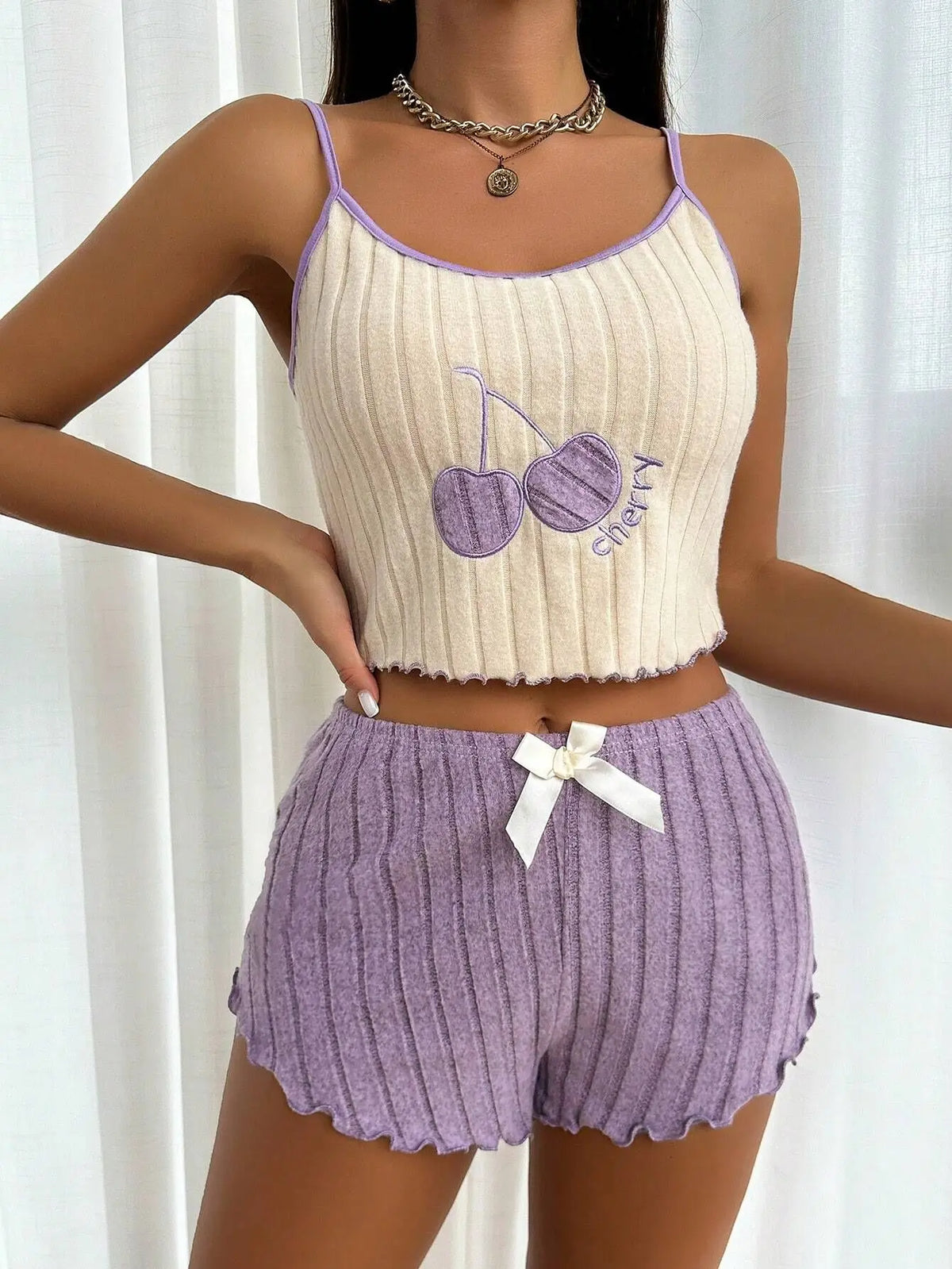 Sommer 2 stücke Pyjamas Set für Frauen Casual Einfache Boden Wolle Halfter Weste Shorts Set Hause Tragen Nachtwäsche Loungerwear