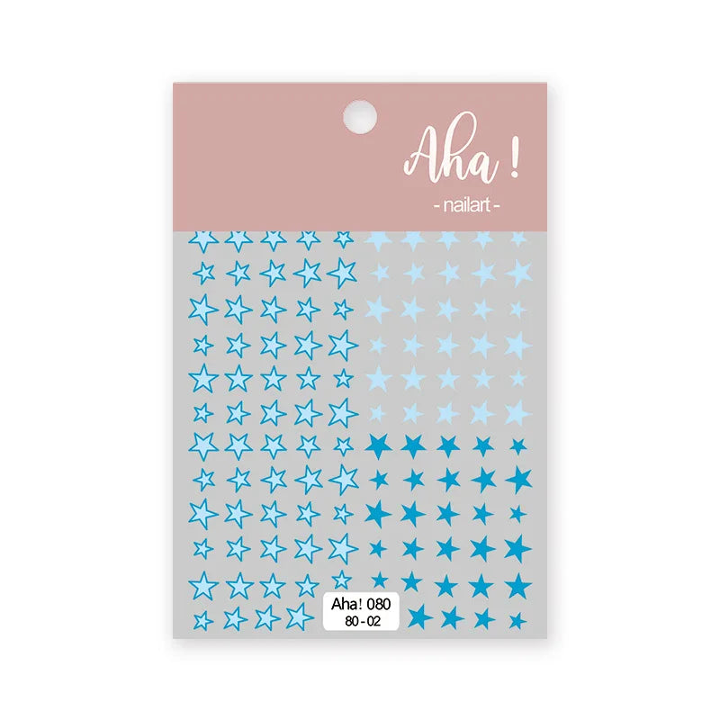 1 stücke 5D Luxus Glitter Blau Schmetterling Nail art Aufkleber Retro Luxus Selbstklebende Transfer Nagel Dekorationen Slider Aufkleber DIY
