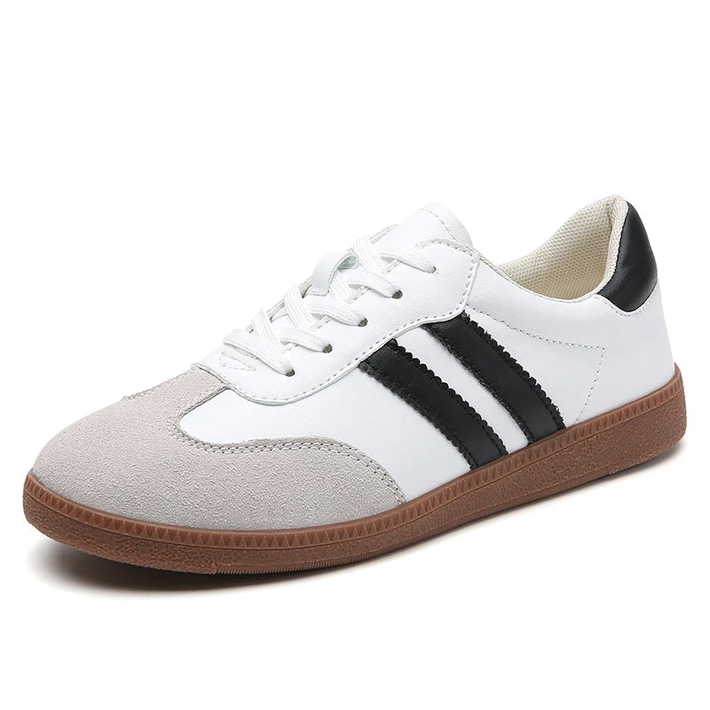 Frauen Schuhe Mode Lässig Wohnungen Vulkanisieren Schuhe Damen Outdoor Walking Turnschuhe Frauen Bequeme Klassische Schuhe Schwarz Weiß