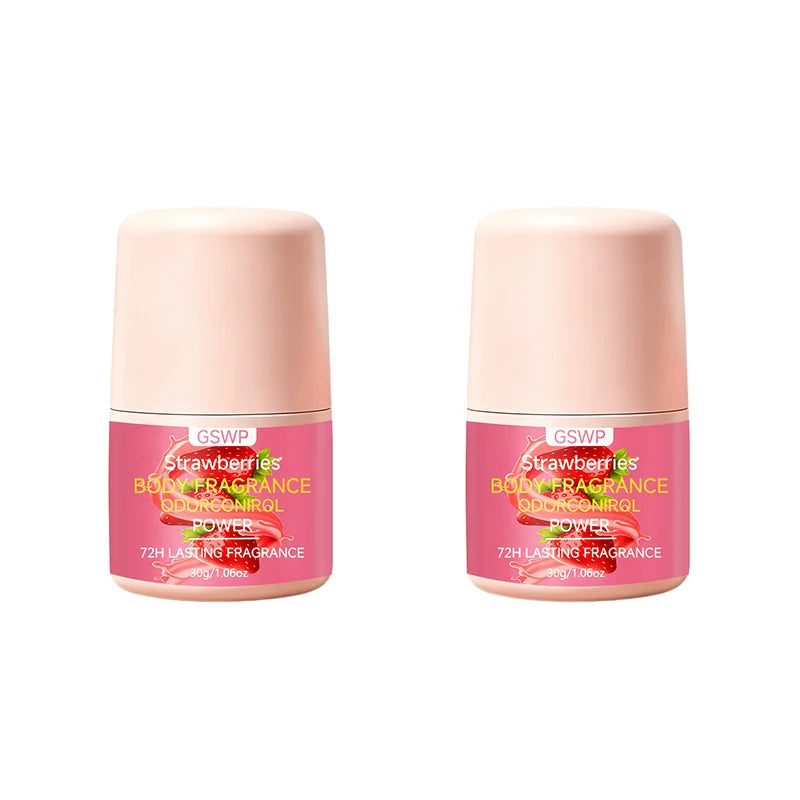 GSWP Erdbeer-Deodorant, Langanhaltender Duft, Hält Achseln Trocken & Frisch und Kontrolliert Gerüche 30g/60g